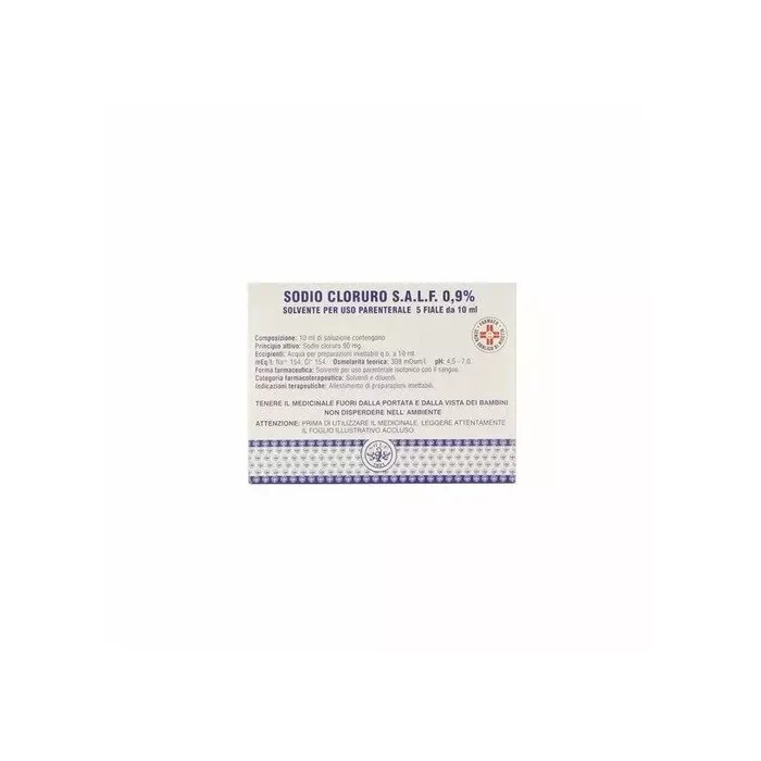 Sodio Cloruro Salf 0,9 % Flacone 5 Fiale 10 ml