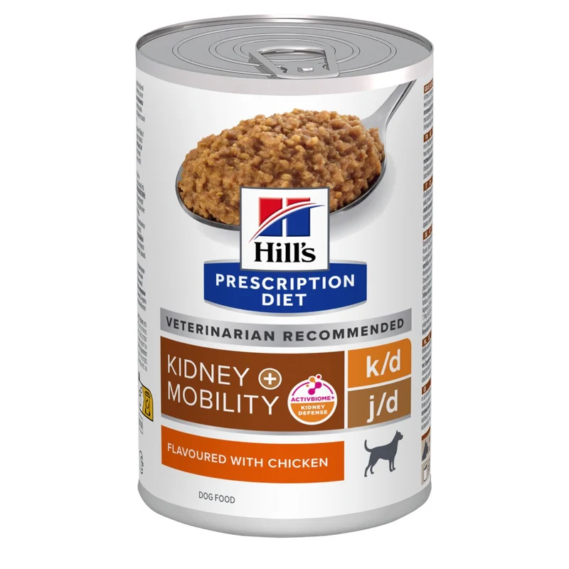 Hill's Prescription Diet Canine K/D Kidney Care+Mobility Cibo Umido Per Cani 370g