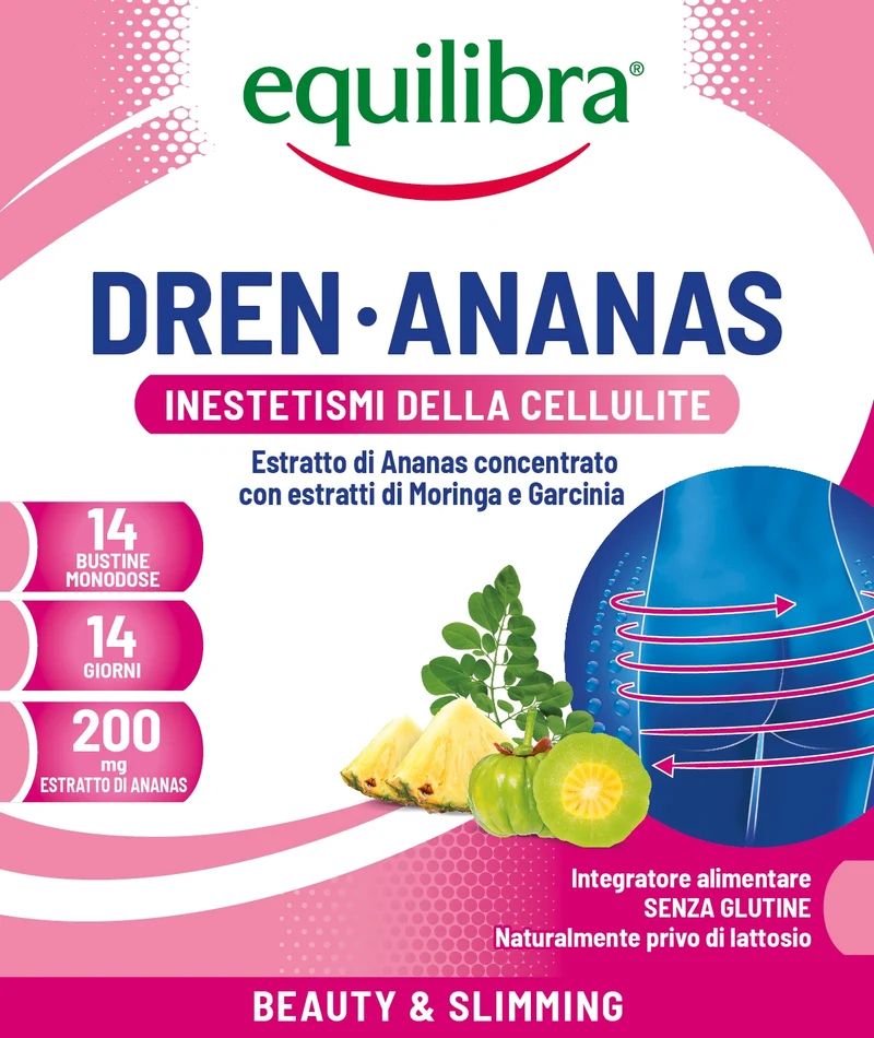 Equilibra Dren-Ananas integratore alimentare 14 bustine monodose