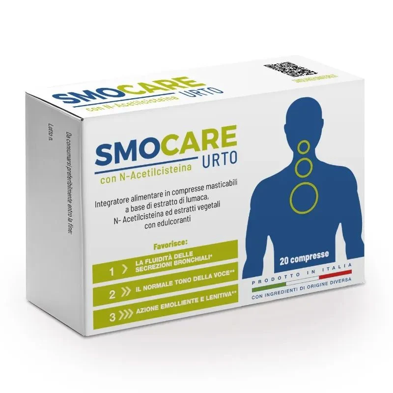 Smocare Urto per il benessere della gola 20 compresse
