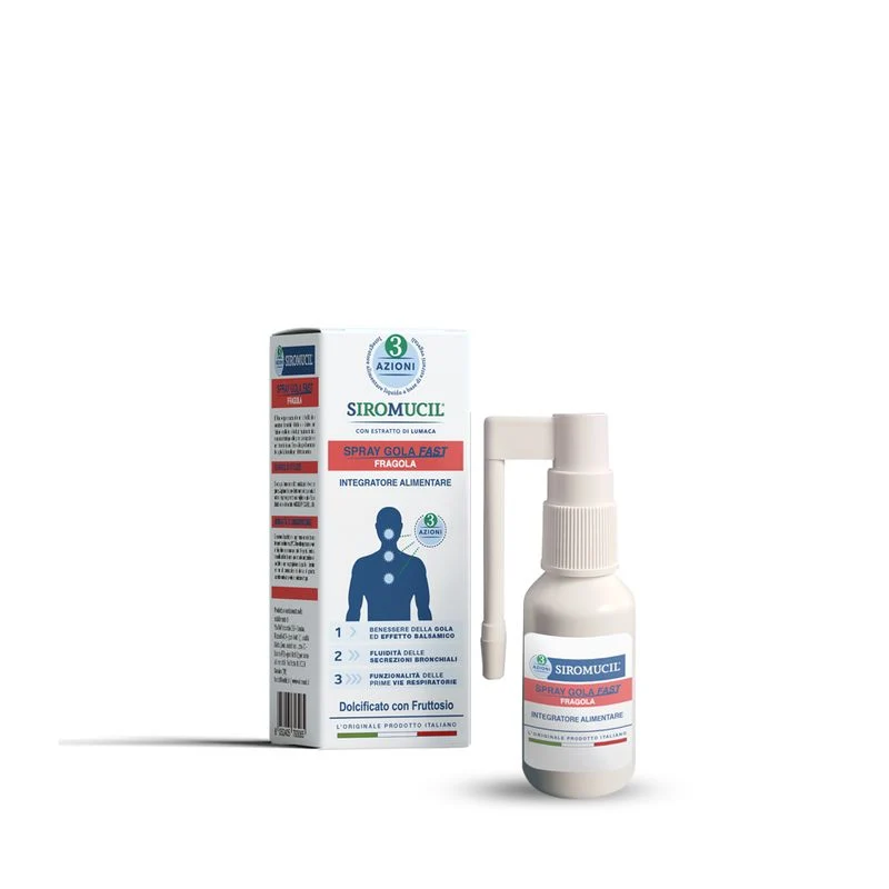Siromucil 3 Azione Spray Gola gusto Fragola 15ml