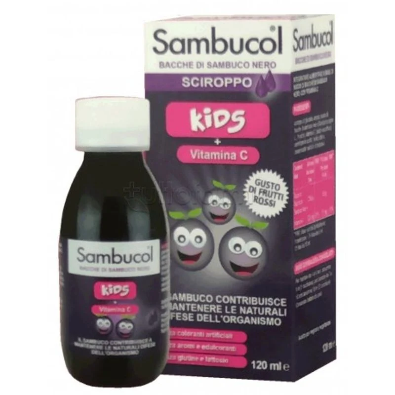 Sambucol Kids Bacche di Sambuco Nero difese immunitarie sciroppo 120ml