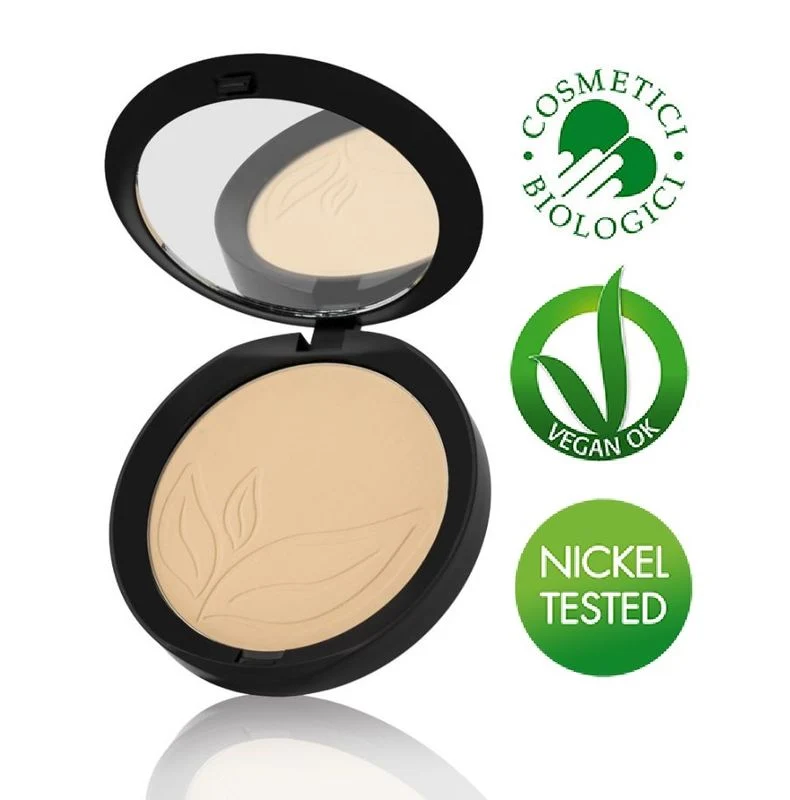 PuroBio Cosmetics Cipria Indissoluble Compact Powder 02 sottotono rosato