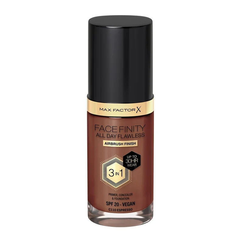 Max Factor Fondotinta Facefinity All Day Flawless 3In1 C110 Espresso 30ml