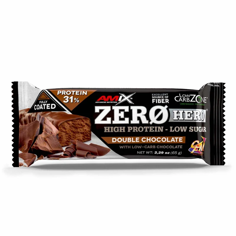 Newtritions Amix Zero Hero 31% Protein Bar Barretta Proteica Gusto Burro Di Arachidi 65g