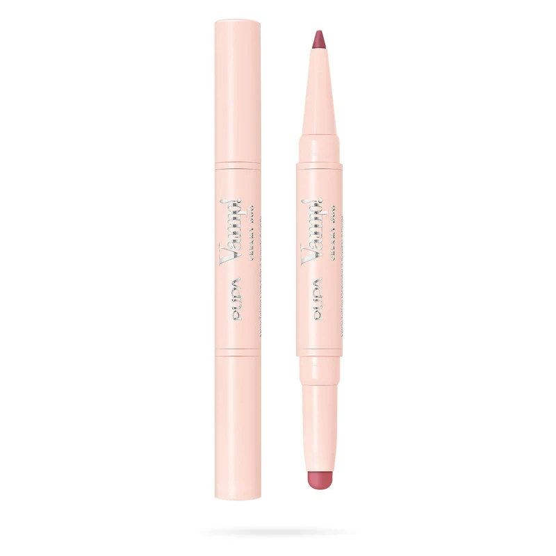 Pupa Vamp! Creamy Duo Matita Labbra Contouring & Rossetto Brillante 008 Vintage Rose