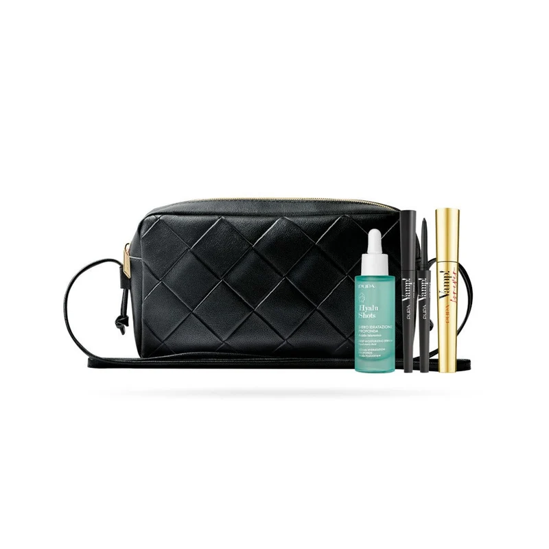 Pupa Kit Mascara Vamp! Forever 9ml + Matita Waterproof Vamp! 0,35g + Hyalu Shots Siero Idratazione P
