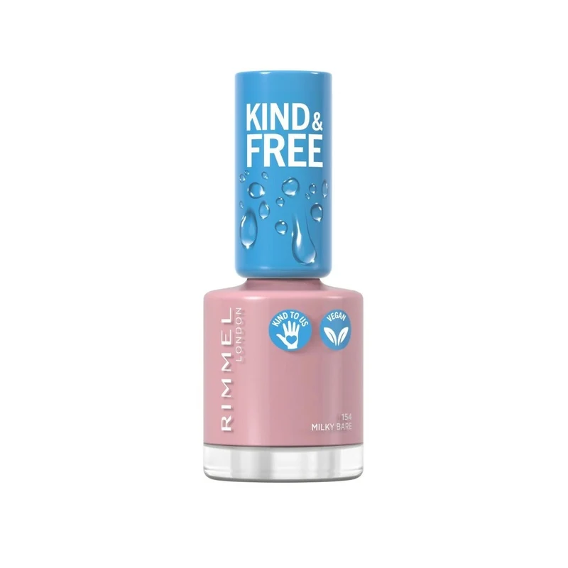 Rimmel Kind & Free Smalto Formula A Base Naturale Tonalità 154 Milky Bare 8ml