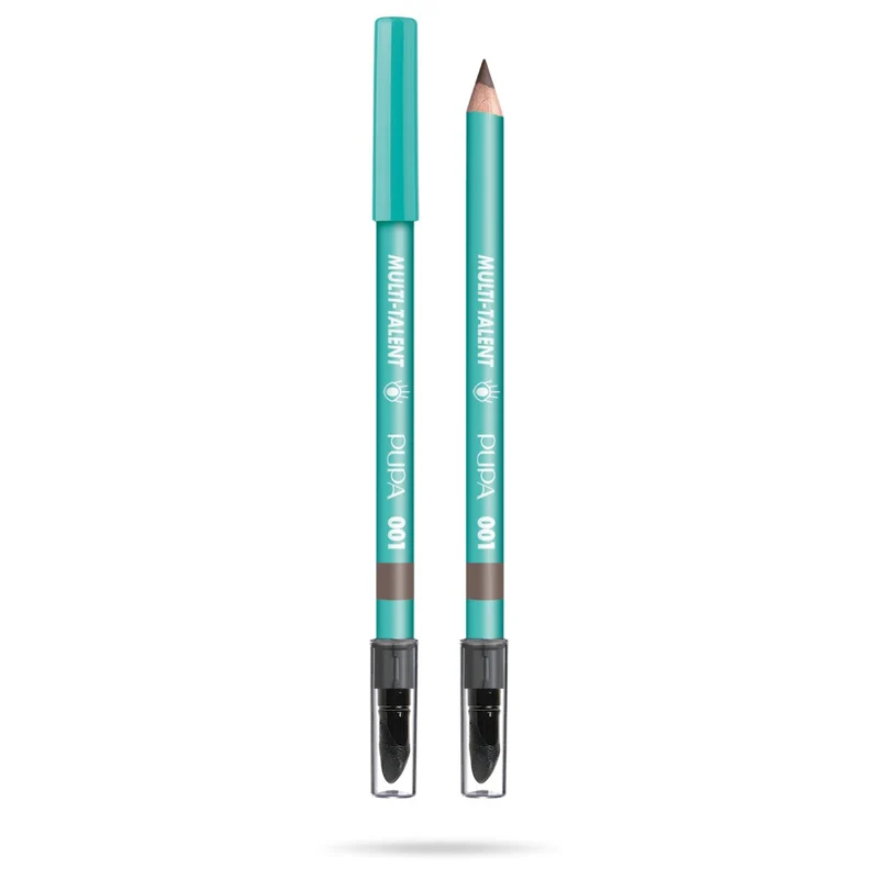 Pupa Multi-Talent 4 In 1 Matita Eyeliner Kajal Ombretto E Sopracciglia 001 Soft Brown 1,08g