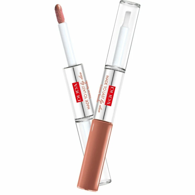 Pupa Made to Lip Duo Rossetto liquido Colore&Topcoat waterproof n. 012 Natural Nude