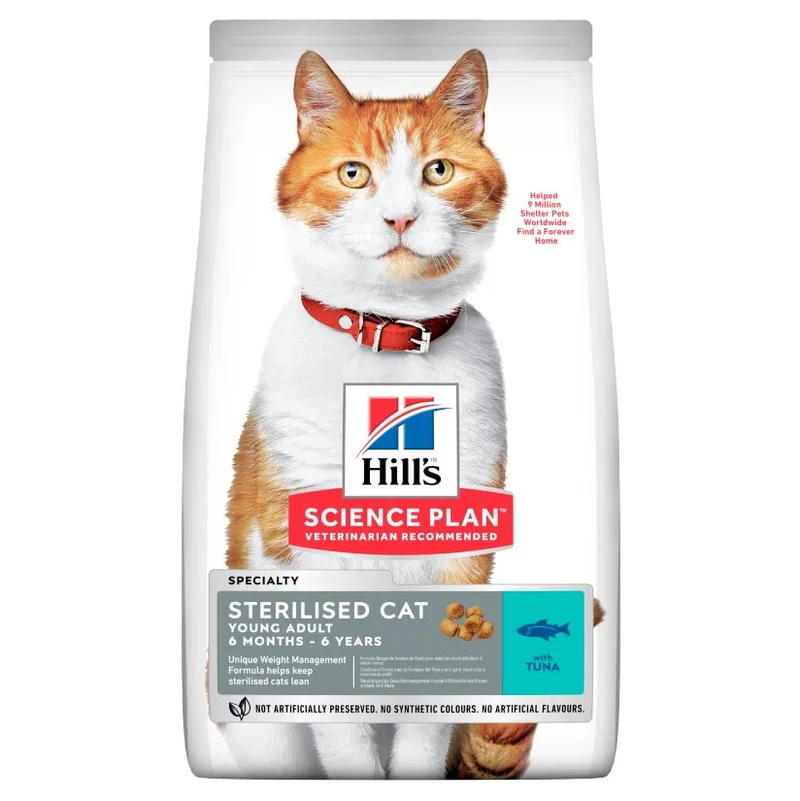 Hill's Science Plan Young Adult Sterilised Cat Alimento per Gatti con Tonno 1,5kg