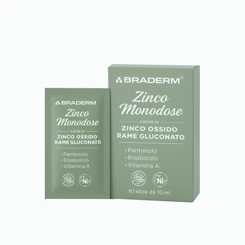Braderm Zinco Monodose 10 Stick da 10 ml