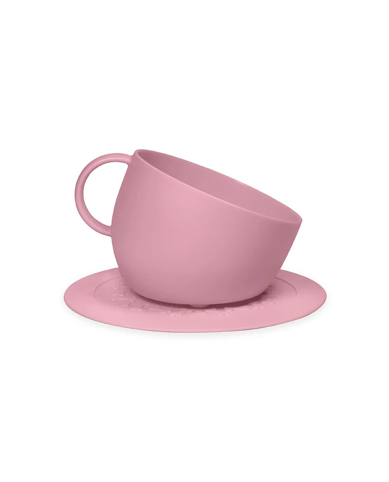 United Pets Set Cup Ciotola Anti Schizzo Colore Rosa Antico 2500ml