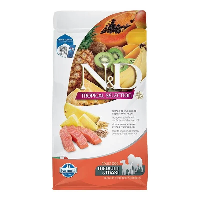 Farmina N&D Dog Medium & Maxi Tropical Selection Salmon Per Cani Adulti 2kg