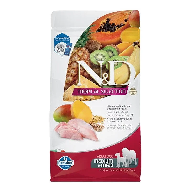 Farmina N&D Dog Medium & Maxi Tropical Selection Chicken Per Cani Adulti 2kg