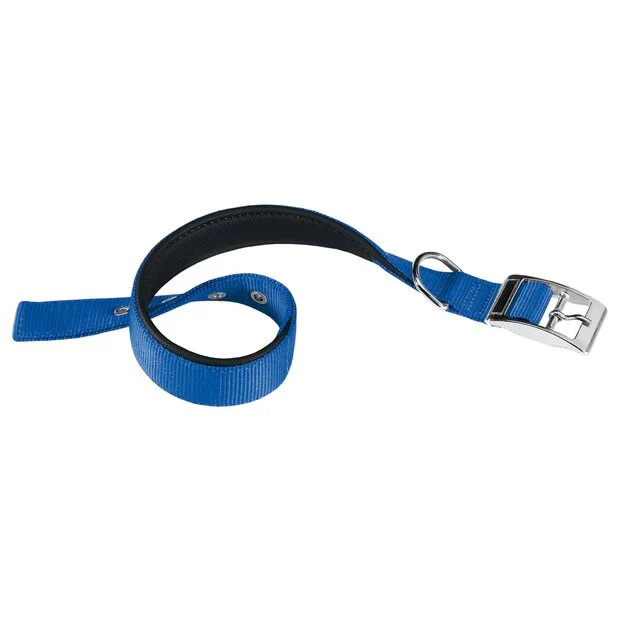 Ferplast Daytona C Collare In Nylon Con Soffice Imbottitura Blu Per Cani C25/53