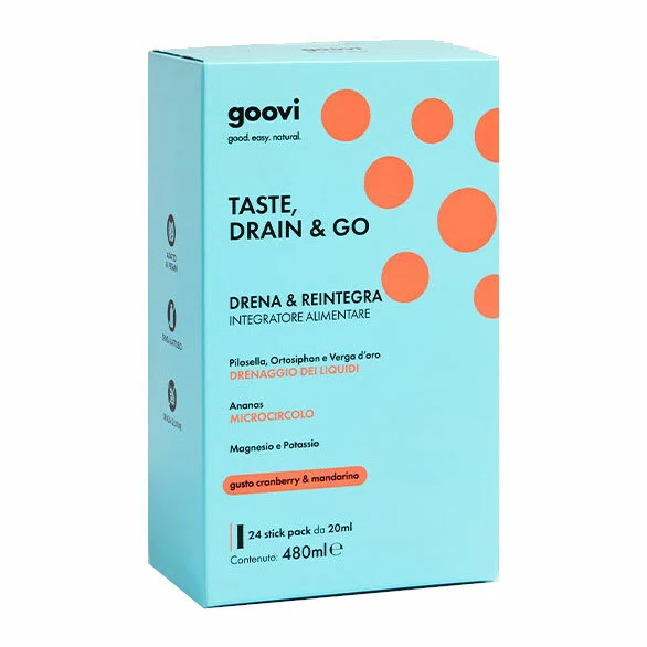 Goovi Taste Drain & Go Drenante Cranberry e Mandarino 24 Stick