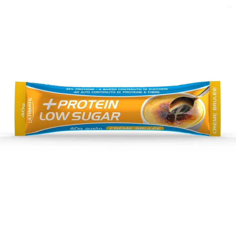 Ultimate + Protein Low Sugar Barretta Gusto Creme Brulèe 16 Pezzi