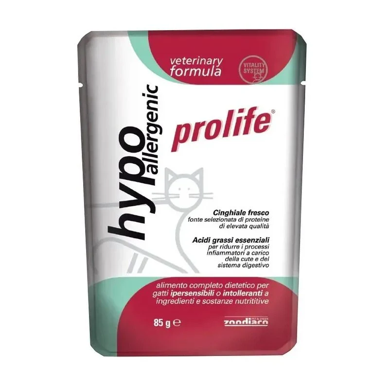 Prolife Veterinary Hypoallergenic Cibo Umido Per Gatti Bustina 85g
