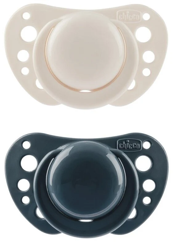 Chicco Succhietto Air Blu Silicone 6-16 Mesi 2 Pezzi