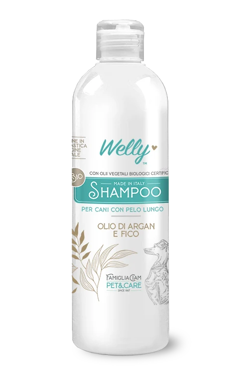 Welly Shampoo Olio Di Argan & Fico Per Cani Con Pelo Lungo 250ml