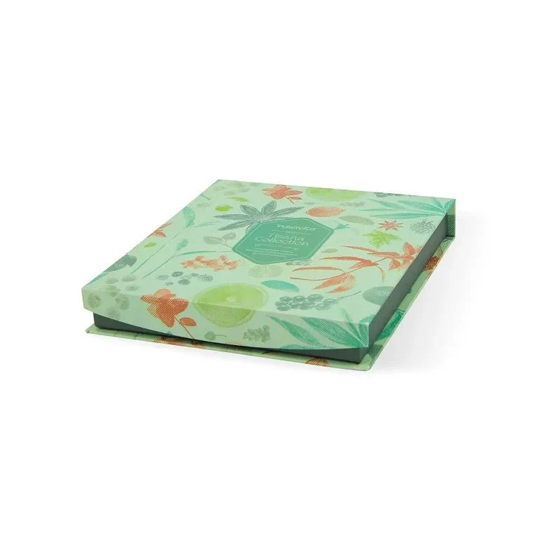 Neavita Cofanetto Bio Verde Quadrato A 9 Scomparti Con 27 Tisane Assortite
