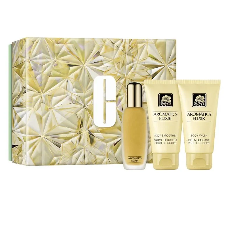 Clinique Cofanetto Aromatics Elixir Profumo 45 ml + Crema Corpo 75ml + Bagnodoccia 75ml