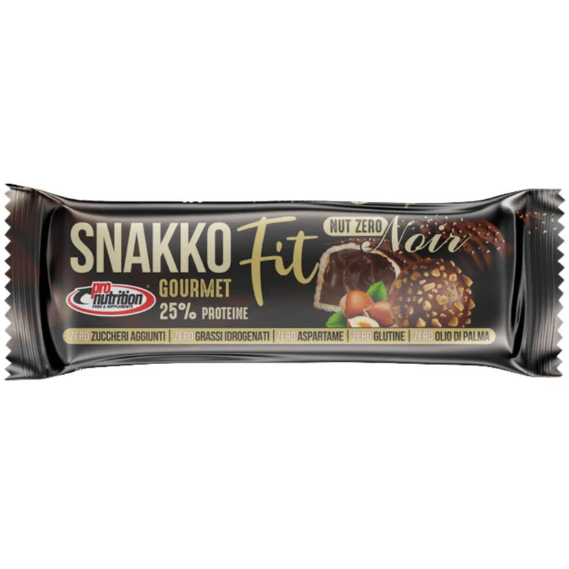 Pronutrition Snakko Nut Zero Noir barretta proteica gusto Dark Chocolate 30g