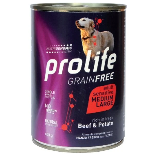 PROLIFE DOG GF AD BEEF&POT800G