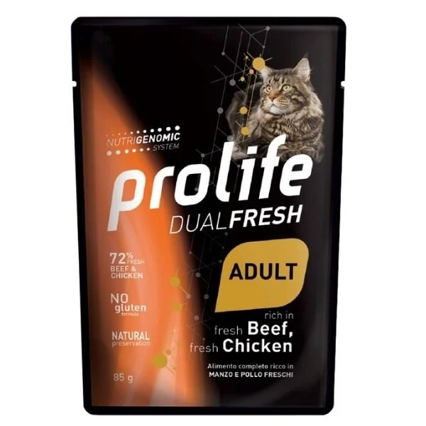 PROLIFE CAT DUAL AD BEEF 85G