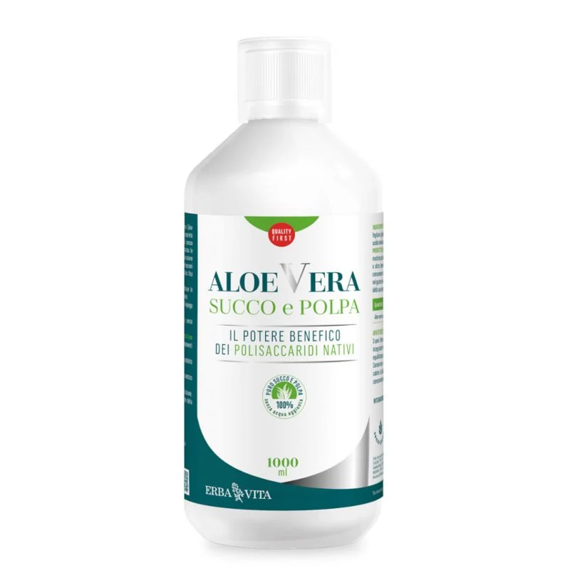 Erba Vita Aloe Vera Succo E Polpa 1000ml