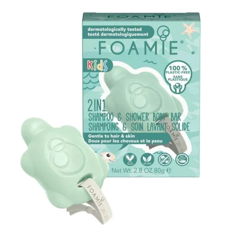 Foamie Kids 2 In 1 Shampoo E Docciaschiuma Solido Turtelly Cool 80g