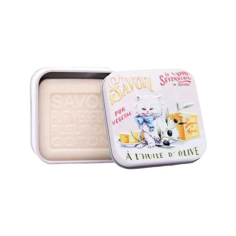 Savonnerie Nyons Sapone Ai Fiori Di Cotone Con Olio D'Oliva 100g