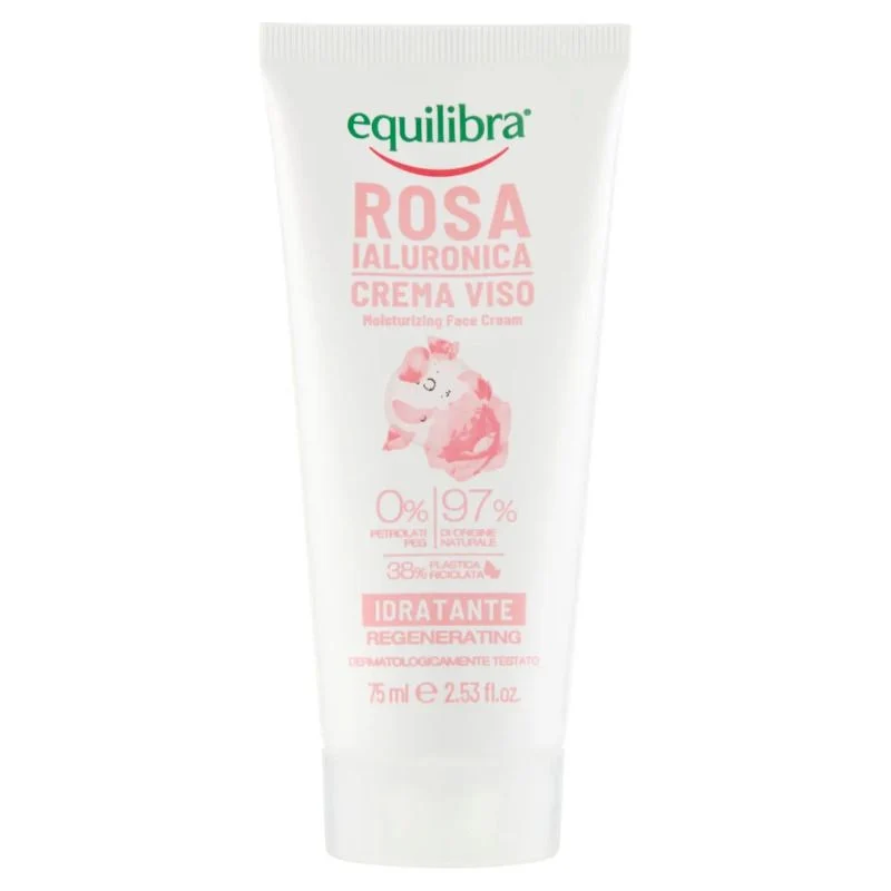 Equilibra Viso Rosa Ialuronica Crema Viso Idratante 75ml