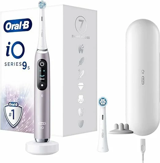 Oral-B iO 9S Spazzolino Elettrico Ricaricabile Rosa + 2 Testine
