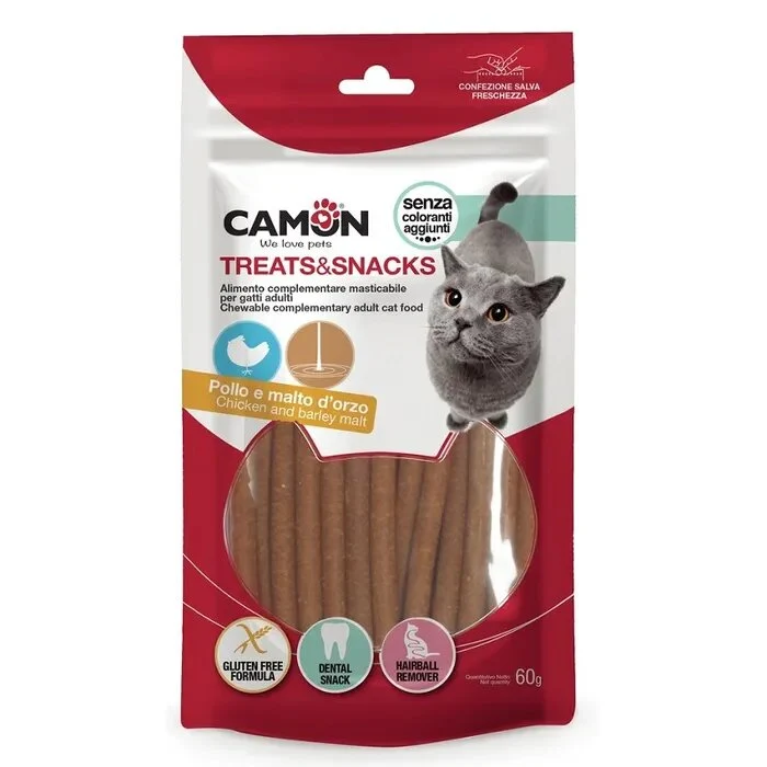 Camon Bastoncini Di Pollo Per Gatti Al Malto 60gr