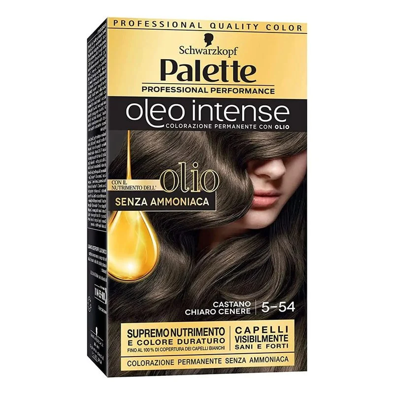Schwarzkopf Palette Oleo Intense colorazione permanente con olio 5-54 Castano Chiaro Cenere