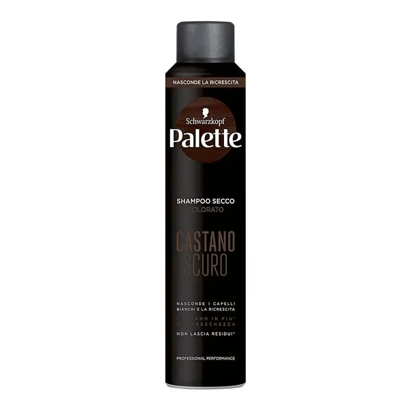 Schwarzkopf Shampoo Secco Colorato Castano Scuro per capelli bianchi e ricrescita 200ml