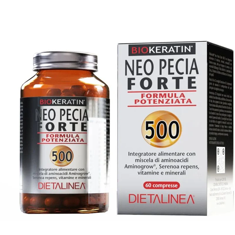 Biokeratin Neo Pecia Forte 500 per contrastare la caduta dei capelli 60 compresse