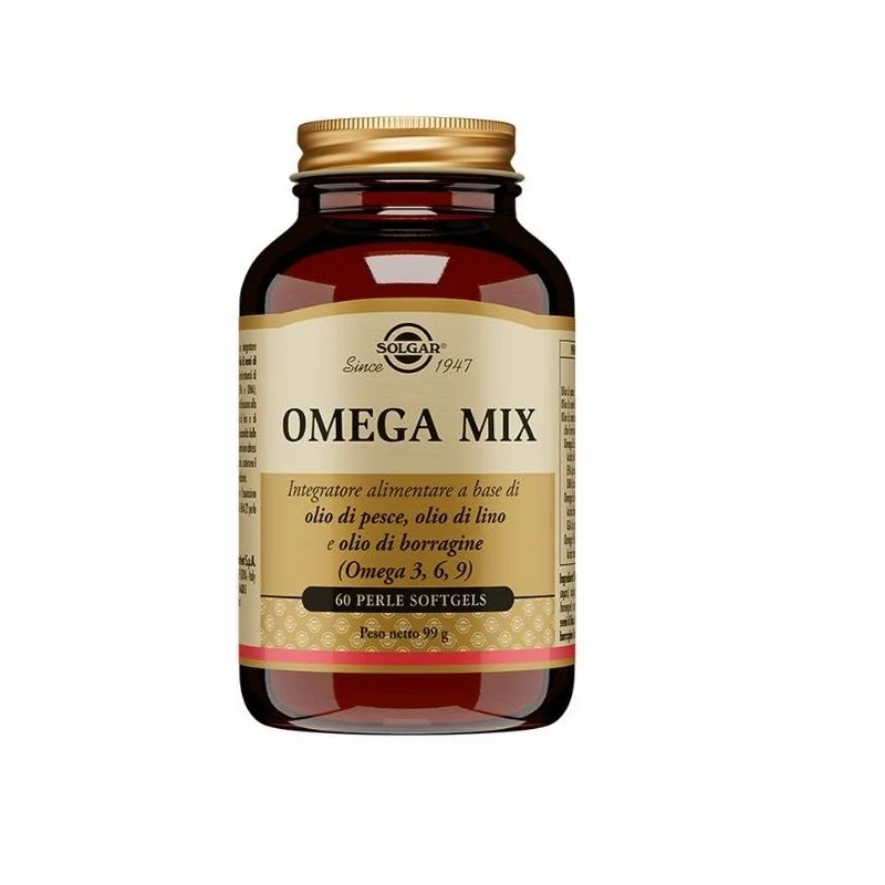 Solgar Omega Mix 60 Perle - Integratore Omega 3-6-9 Qualità