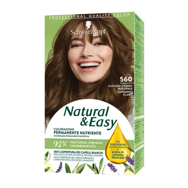 Schwarzkopf Natural Easy Tinta Capelli 560 Castano Chiaro Naturale