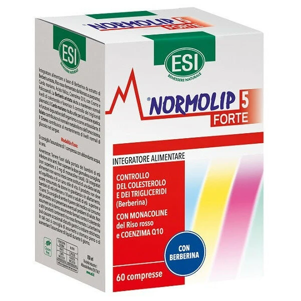 Esi Normolip 5 Forte 60 Compresse - Integratore Colesterolo Naturale