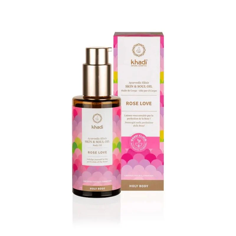 Khadi Skin&Soul Rose Love olio corpo ayurvedico 100ml