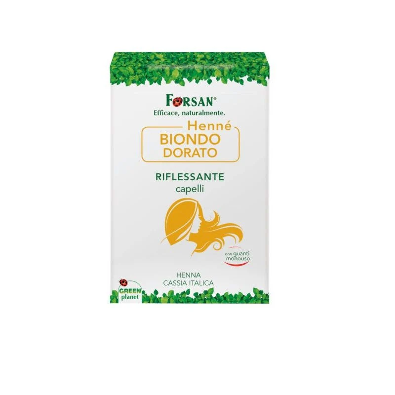 Forsan Capelli Hennè Biondo Dorato Riflessante 100g