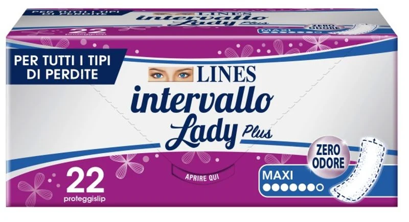 Lines Intervallo Lady Plus Maxi 22 Proteggislip