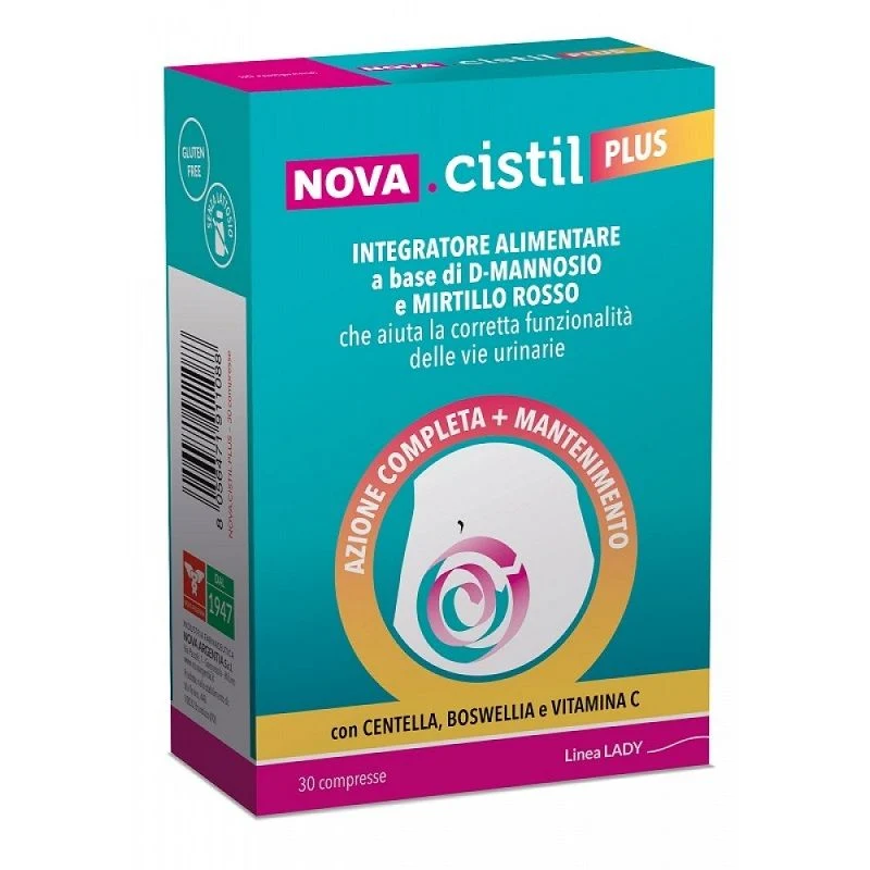 Nova Cistil Plus integratore alimentare per il benessere delle vie urinarie 30 compresse