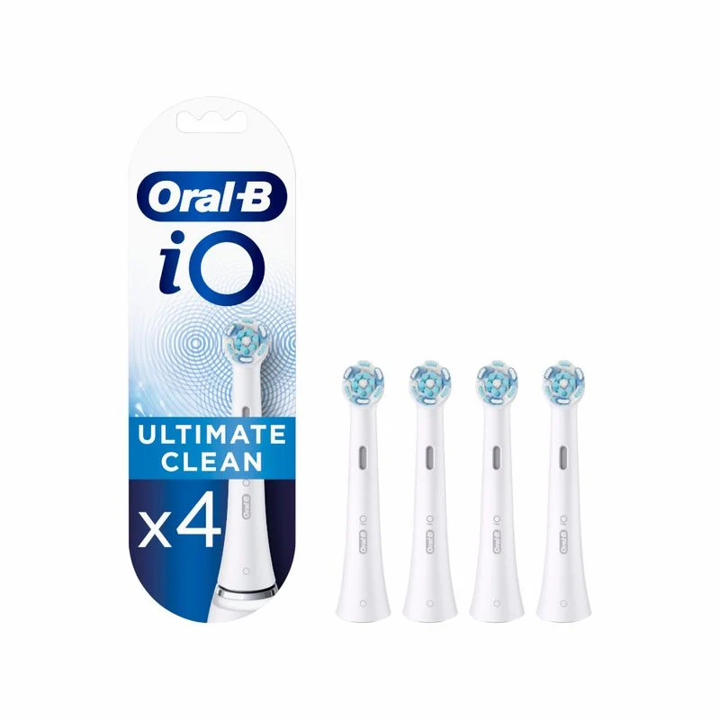 Oral-B Testine Di Ricambio iO Ultimate Clean Bianche 4 Pezzi
